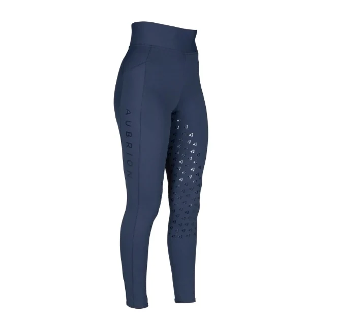 Shires Aubrion Eltar Riding Tights Navy (Young Rider) - Image 3
