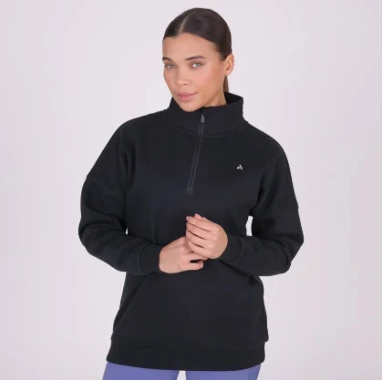 Shires Aubrion React Half Zip Sweatshirt Shadow