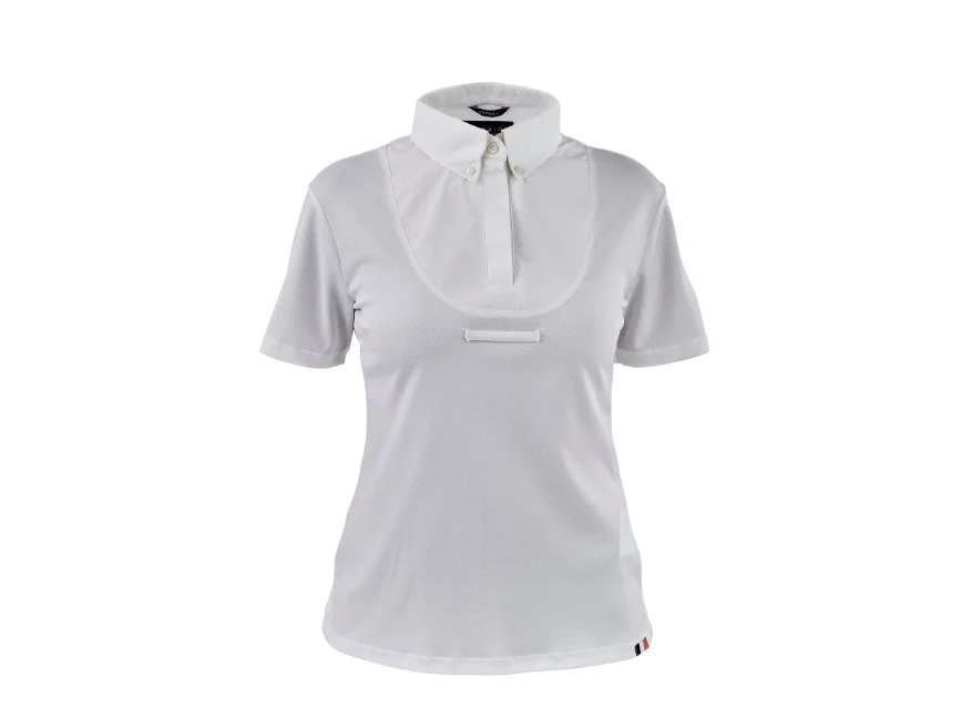 Shires Aubrion Short Sleeve Tie Shirt White