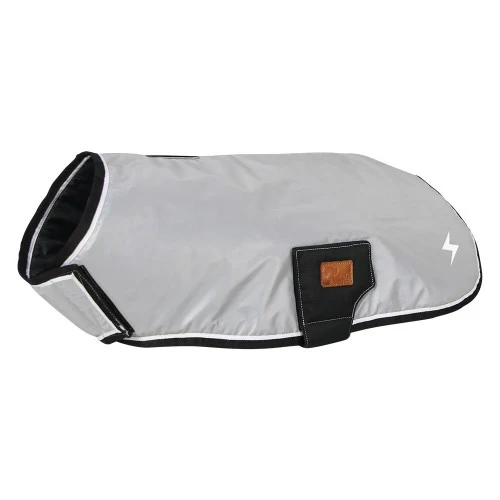 Benji & Flo Silva Dog Coat Black/Sliver - Image 3
