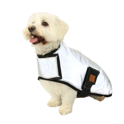 Benji & Flo Silva Dog Coat Black/Sliver - Image 4
