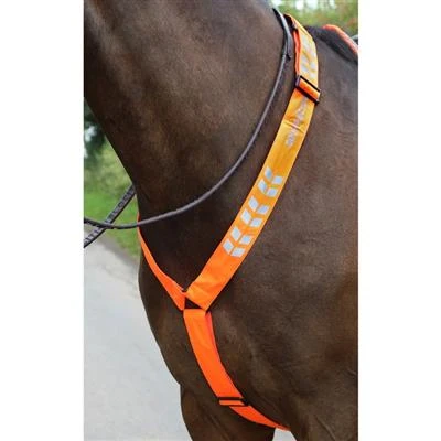 Equi-Flector Breastplate Orange - Image 3