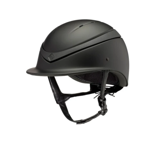 Charles Owen Luna Riding Hat Black Matt/Black Gloss Large (59-61cm)