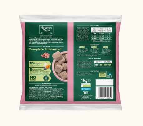 Natures Menu Complete & Balanced 80/20 Turkey & Venison 1Kg - Image 2