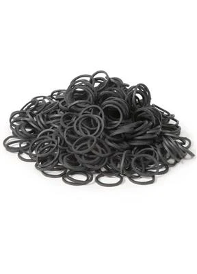 Shires Plaiting Bands Tub (Approx 1000) Black