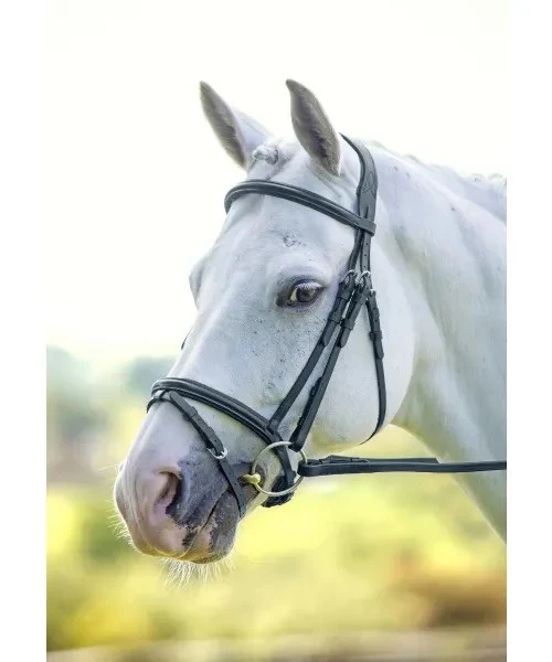 RAPIDA Raised Flash Bridle Black - Image 3