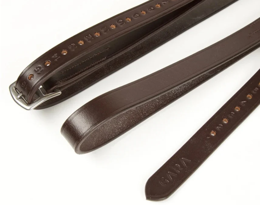 Shires Velociti GARA Stirrup Leathers Havana - Image 3